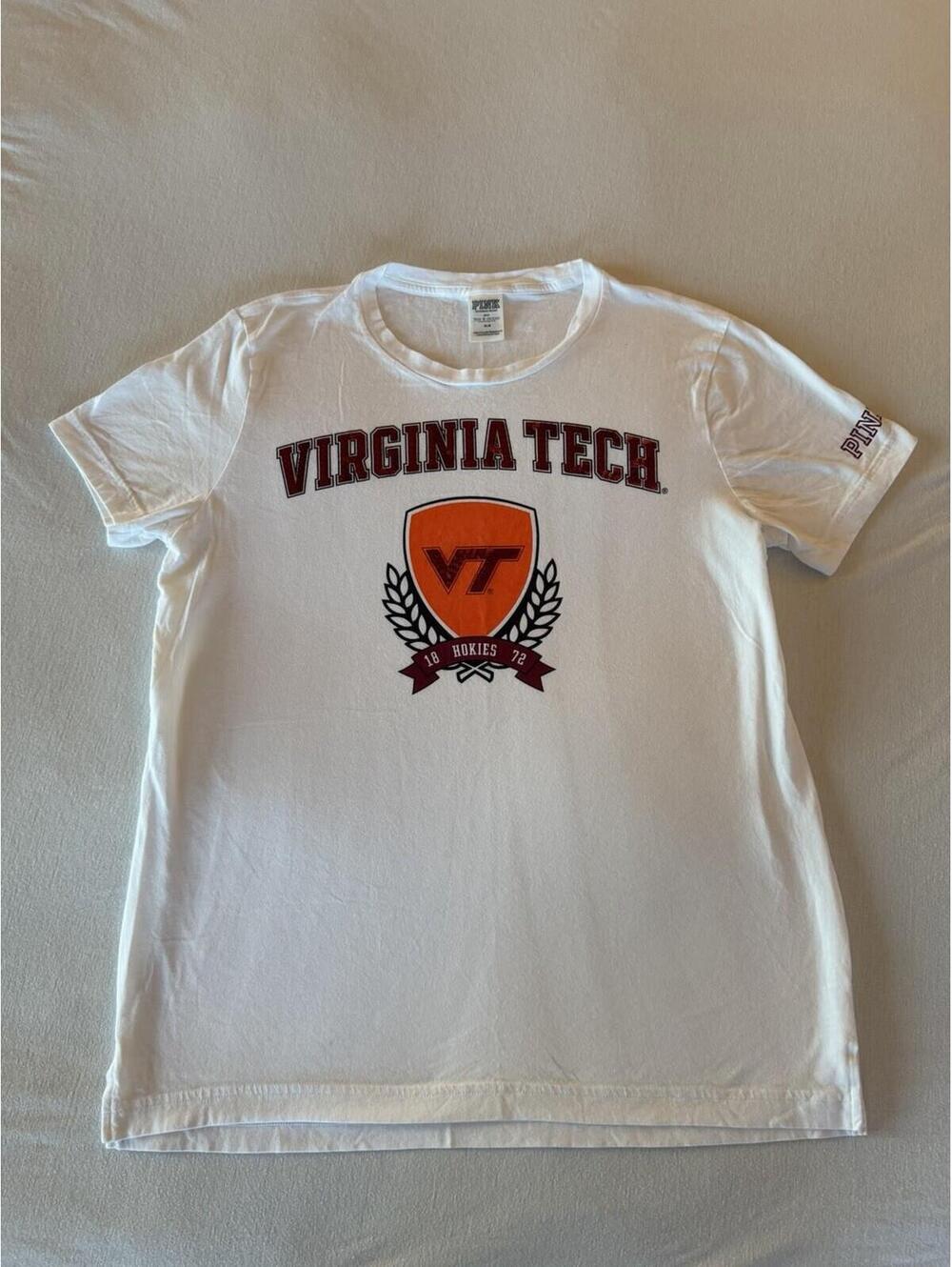 Virginia Tech Women’s (M) Victoria’s Secret PINK T-Shirt Ships Fast